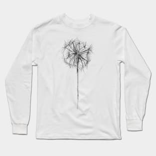 Dandelion Wish Flower Long Sleeve T-Shirt